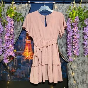 light pink semi formal dress